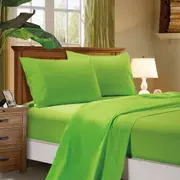 Super Soft 4-Piece Super King Size Sheet Set - Green