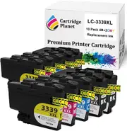 10 Pack (4BK,2C,2M,2Y) Compatible Ink for Brother LC-3339XL LC3339XL for Brother MFCJ5845DW MFCJ5945DW MFCJ6545DW MFCJ6945DW