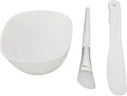 Joyzan Face Mask Mixing Bowl Set, Facemask Tool Kit with Facial Stick Spatula Silicone Soft Dual Sided Brush Applicator Reusable Skincare for DIY Mud Clay Masks Facials Body Hair Home SPA Men Women