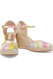 Authentic Emilio Pucci Wedge Espadrilles Size 36 NWB Dust Bag