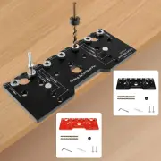 Shelf Pin Jig 1/4 Inch Aluminum Alloy Shelf Pin Drilling Guide Precise GoKGb