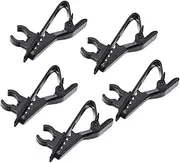 HONITANO 10pcs Lapel Lavalier Microphone Clip Durable Iron Tie Clip for Voice Chat Video Conferencing Lectures Online Karaoke Easy Design Black