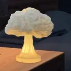 Mushroom Cloud Lamp Beside Lamp Resin Ornament for Home Bedroom Living Room