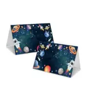 Outer Space Place Cards, Astronaut Themed Tent Style Cards, Planets Rocket