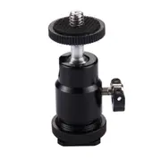4Pcs Cold Shoe Tripod Head 1/4 inch Tripod Screw Head with Lock