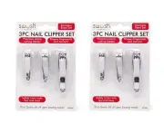 6pc Nail Clipper Set Stainless Steel Manicure Pedicure Finger Toe Clippers Kit