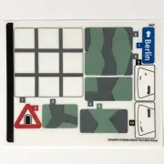 LEGO STICKER SHEET 77012 Fighter Plane Chase Indiana Jones Stickers Decals