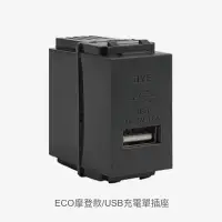 在飛比找蝦皮購物優惠-JYE中一USB充電插座ECO摩登款JY-E1816GB