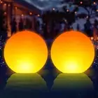 Floating Pool Lights,14" Flame Solar Pool Lights,Floating Glow Globe IP68 Wat...