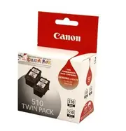 Canon PG-510 Black Ink Cartridge - Twin Pack