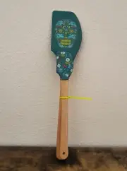 Halloween Day Of Dead Sugar Skull Mini Silicone Spatulas Set Of 2 Wood Handles