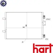 CONDENSER AIR CONDITIONING 610 263 FOR RENAULT CLIO/II/Hatchback/Van 1.5L 4cyl