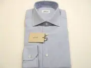 NEW BRIONI Dress SHIRT 100% Cotton Size 17.75 Us 45 Eu (Cod RCL)