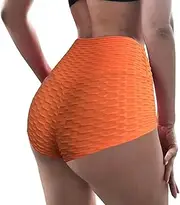 [Generic] Bike Shorts Women Women's Bubble Cloth Peach Hip Fitness Pants Super Short Sexy Yoga Shorts Bike Shorts Leopard Print