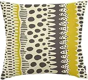 fabrizm 1177_ye-ye Meisenban Zabuton Cover, 21.7 x 23.2 inches (55 x 59 cm), Vanillan, Mikado Yellow, Made in Japan