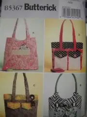Totes Bags in 4 Designs Butterick 5367 Sewing Pattern *