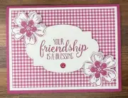Stampin Up Card Kit Your Friendship Is a Blessing Floral - Makes 4 Cards