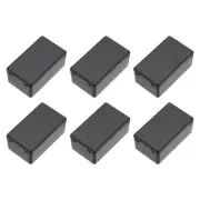 2.36"x1.42"x0.98" Junction Box Wiring Enclosure Case for DIY Projects Black 6Pcs