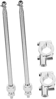 Alipis 2Pcs Telescopic Cycling Flagpole Bike Flag Mount Easy Installation for Motorcycle Bicycle Durable Tail Flag Poles for Riding Visibility