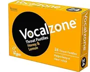 Vocalzone Throat Pastilles (24 Pastille) - Honey & Lemon Flavoured