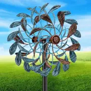 Wind Spinner Metal Kinetic Yard Art Outdoor Garden Decor