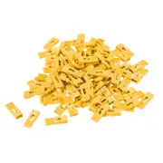 100pcs 2.54mm Jumper Cap Lengthened Short Circuit Connection Cap Yellow