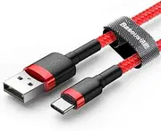 Baseus Cafule Cable - USB to USB-C Connect & Charge Cable 2 A, 2 m (Red)