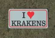 I Love Krakens Metal Sign
