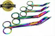 LISTER BANDAGE SCISSORS 3.5"+4.5"+5.5" +7.25" RAINBOW COLOR SURGICAL INSTRUMENTS