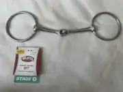 Weaver Draft NP Nickel Plated Ring 6" Snaffle Mouth Bit Bits Horse Tack
