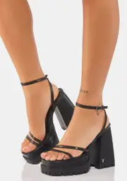 [Windsor Smith] Candid Black Leather Heels