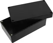 FUNOMOCYA Box Plastic Power Supply Waterproof Box Plastic Enclosure Electrical Enclosure Electronics Enclosure Project Enclosure Junction Case Outdoor Electrical Outlet Covers Black Abs