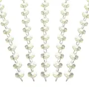 14 mm Crystal Garland Strands, 16.4 Ft Octagon Chandelier Bead String, Champagne