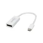 Cruxtec USB-C to Displayport Adapter - ( 3840x2160/60Hz & 1080p/ 240Hz ) , Support DisplayPort Alternate Mode. [CTD4K-WH]