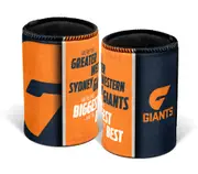 Greater Western Giants AFL SONG Beer Can Bottle Cooler Stubby Holder Cosy