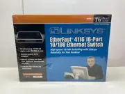 Linksys EtherFast EF4116 16-Port 10/100Mbps Ethernet Switch- SEALED BOX