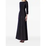 [Alberta Ferretti] Alberta Ferretti Boat-neck Gown 46 IT BLUE