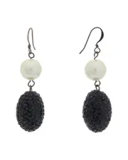 Kenneth Jay Lane 12mm Pearl Dangle Earrings