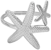 [OIDIMS] Starfish Toe Rings for Women 18k Gold Plated Comfort Fit Adjustable Foot Ring Sea Star Stacking Open Band Stackable Statement Ring Trendy Boho Summer Beach Fashion Jewelry Accessories Vacation Party