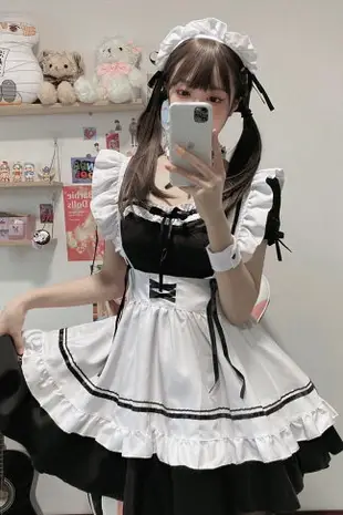 女僕裝cos服可愛女傭服裝日系日常制服男僕大佬連衣裙學生洛麗塔