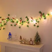 2M 20LEDs Christmas Garland Rattan String Lights Party Garden Light Decor Home Decor-Style 1