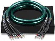 HiFi Two-Wire Split Banana Head Main Speaker Connection line USB Cable(1m)