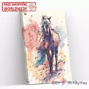 Paint By Numbers Kit Horse Nature Abstract Adult Decor Framed Home Brush Acrylic