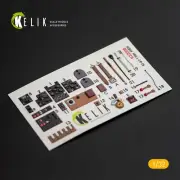 KeliK K32008 Scale 1:32 Ki-61-I interior 3D decals for Hasegawa kit for
