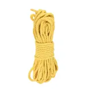 0.3" 50 Feet Macrame Cord, Cotton Cord Rope String 3 Strands Yellow