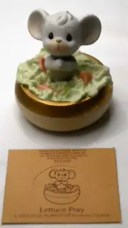 LETTUCE PRAY Adorable Mouse Precious Moments 1996 Figurine 261122 W/Box