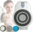 Wall Mounted Back Scrubber for Shower, Electric Exfoliating Brush with 7In Brush