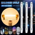1-20PCS R7S J78 80W 120W 160W Halogen Light Linear Tungsten Tube Warm White