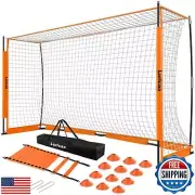 Collapsible Soccer Goal, 12×6 ft Portable Soccer Goal Net for Backyard, Quick