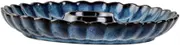 OKUMEYR Chip and Dip Serving Dish Ceramic Plates Sushi Ceramic Dip Plate for Food Sauce Serving